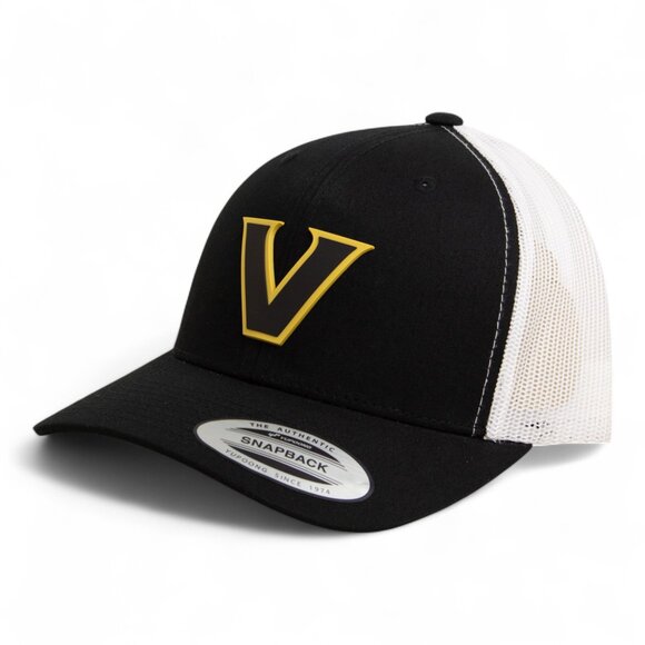 Vanderbilt Commodores Black YP Snapback Hat- Black/ White - Picture 2 of 3